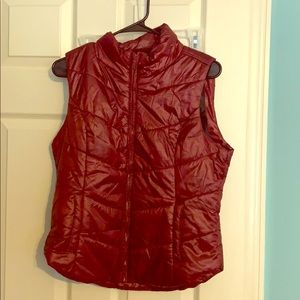 Burgundy vest